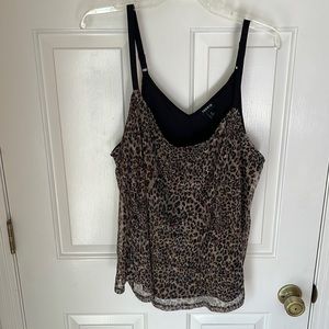 Shimmery Leopard Torrid Top SZ 2